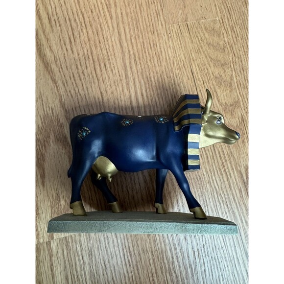 Cow Parade Tutancowmon Egyptian Pharaoh King Tut Figurine #9126 From NYC In 2000 - Picture 2 of 11